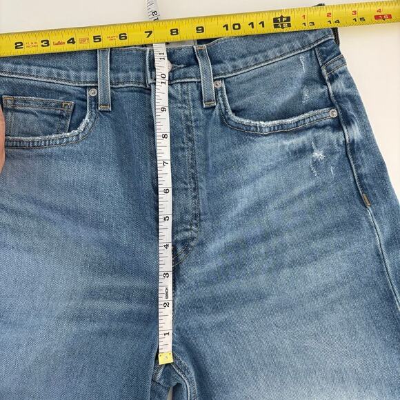 Frank & Eileen Monaghan Mom Jean Size 27 High Rise 1997 Wash Distressed Knee - Picture 12 of 13